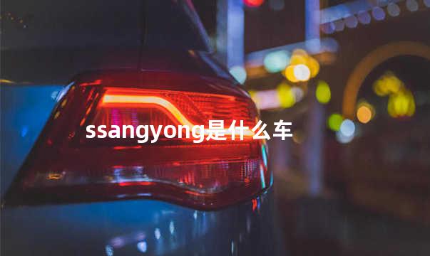 ssangyong是什么车